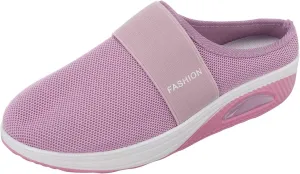 Orthopedic Sneakers for Women Arch-Support Mesh Slip on Casual Cushion Sneaker Comfortable Wide Width Walking Shoes