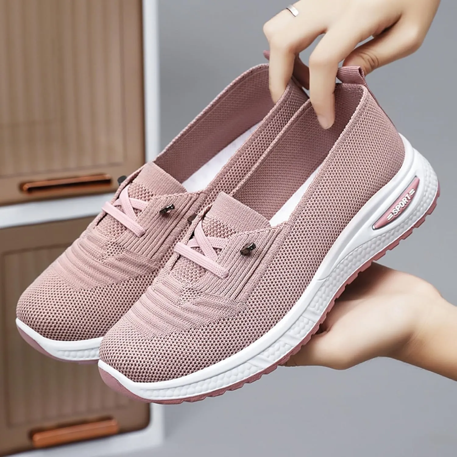 Orthopedic Women's Breathable Slip On Arch Support Non-Slip Shoes 2024 New Women's Shoes, Non-Slip Comfort