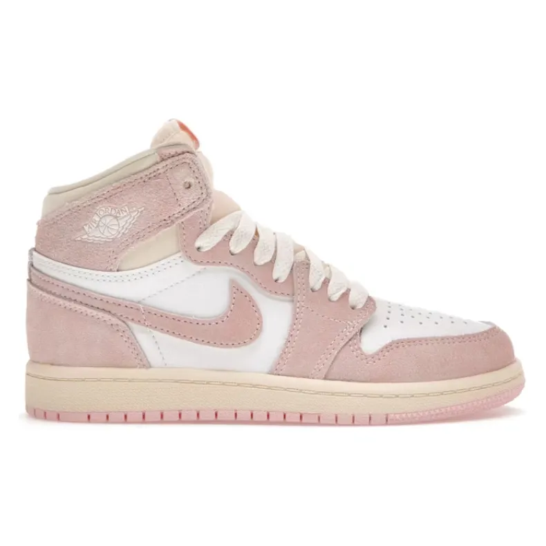 Wet running Canvas Jordan 1 Retro High OG Washed Pink (PS)