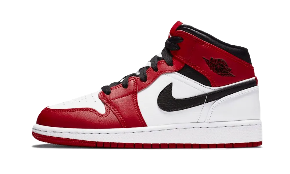 StainResistant Structured grip Air Jordan 1 Mid Chicago White