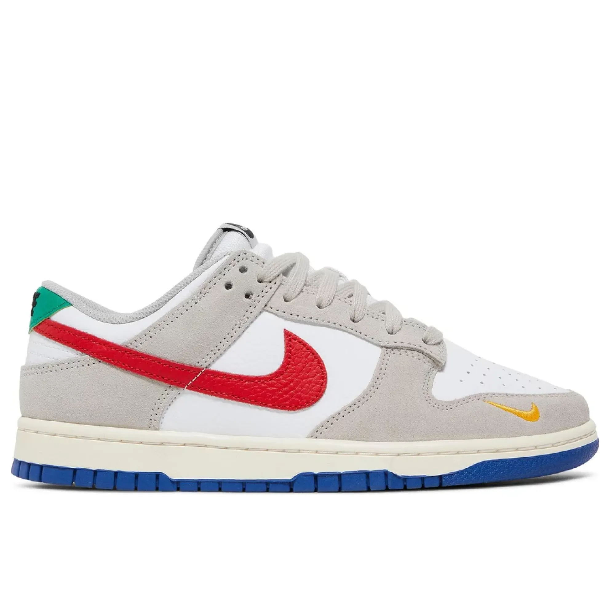 Nike Dunk Low Light Iron Ore Red Blue Unidirectional Airflow Vents Upgraded arch