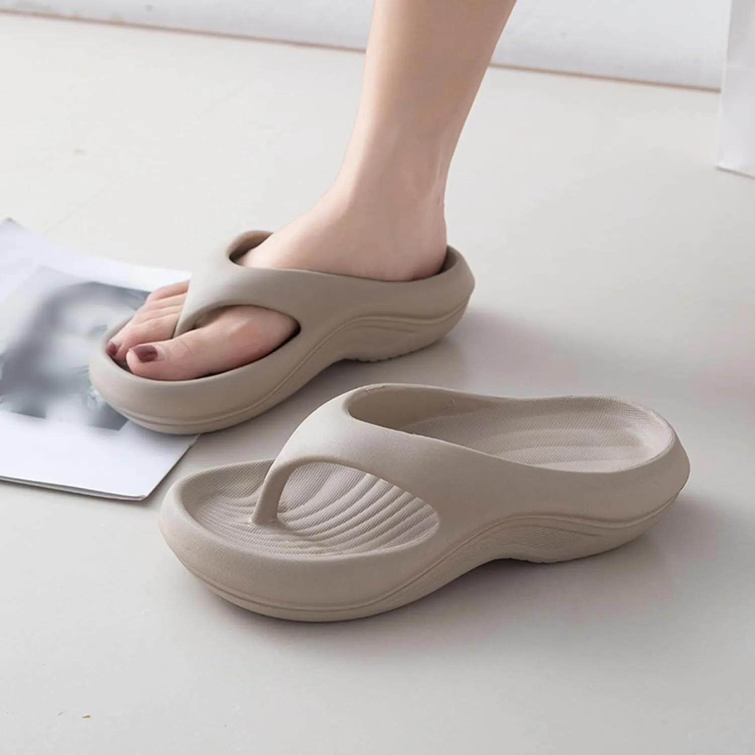 Pillow Arch Support Flip Flops, Orthopedic Sandals for Women Arch Support Walking Sandals, Archies Flip Flops