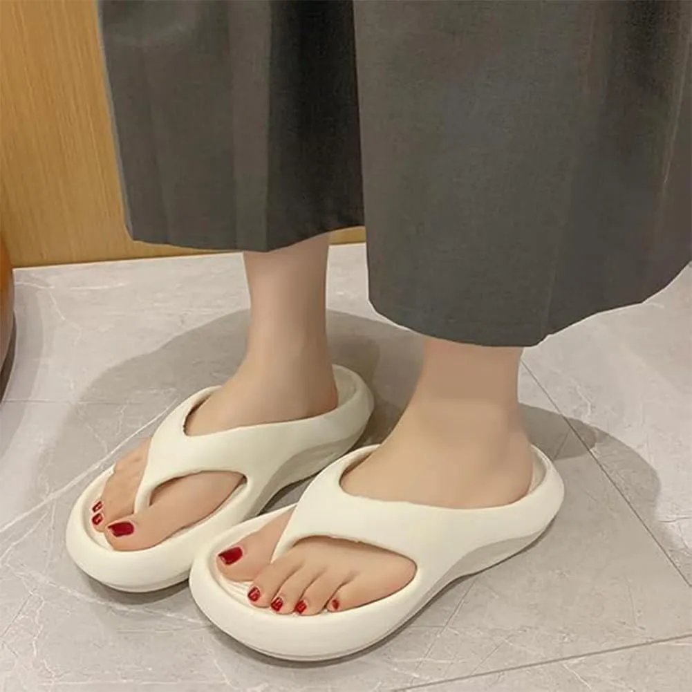 Pillow Arch Support Flip Flops, Women's Flip Flops with Arch Support, Non-Slip Lightweight