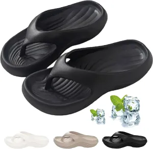 Pillow Arch Support Flip Flops, Women's Flip Flops with Arch Support, Non-Slip Lightweight