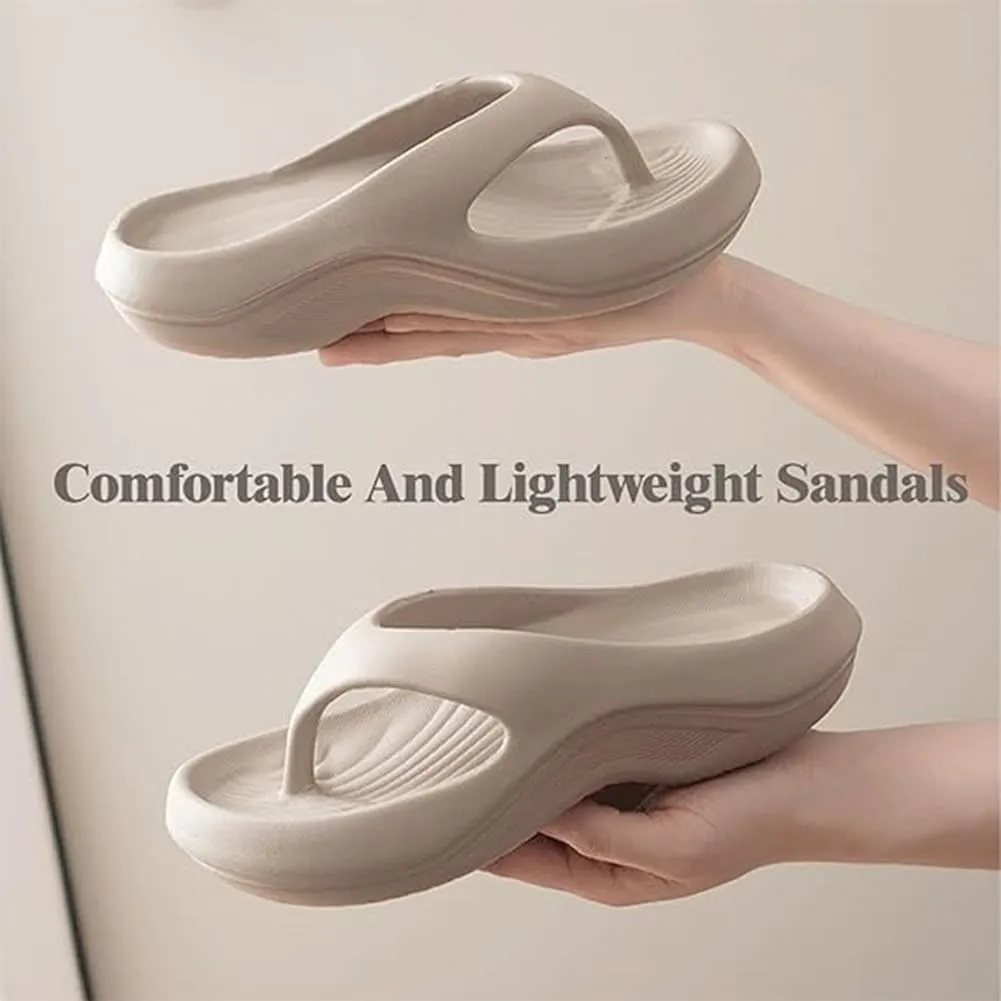 Pillow Arch Support Flip Flops, Women's Flip Flops with Arch Support, Non-Slip Lightweight