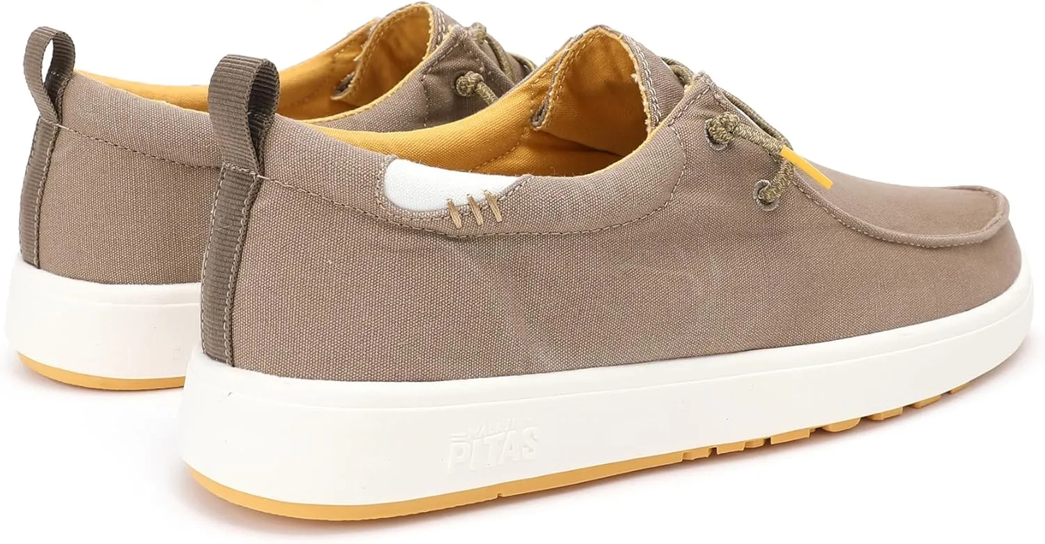 PITAS Biarritz Men’s Ultra Light Boat Shoes | Breathable & Comfortable Shoes for Men | Casual Slip-On Loafers for Daily Use | Taupe