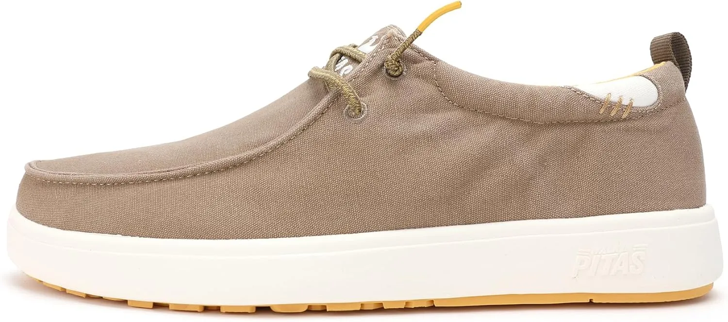PITAS Biarritz Men’s Ultra Light Boat Shoes | Breathable & Comfortable Shoes for Men | Casual Slip-On Loafers for Daily Use | Taupe