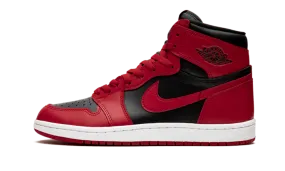 Air Jordan 1 High 85 Varsity Red running in flat terrain shoes elastic - band running shoes