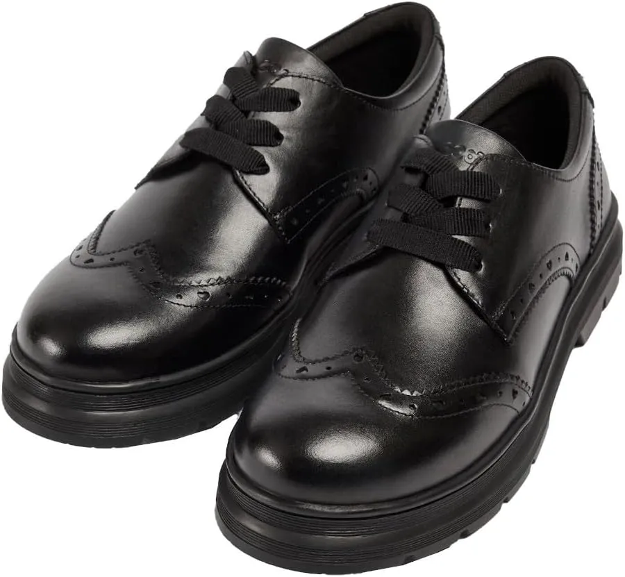 POD Kids Fiona Leather School Shoes