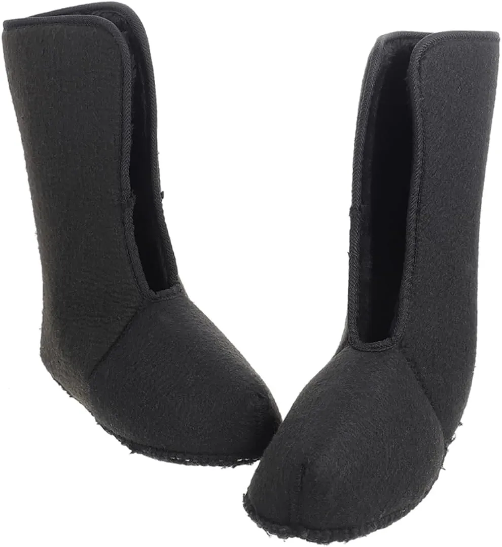POPETPOP Men's Winter Boots Liners Warm Furry Liners for Snow Boots Insulated Replacement Socks for Cold Weather Hiking