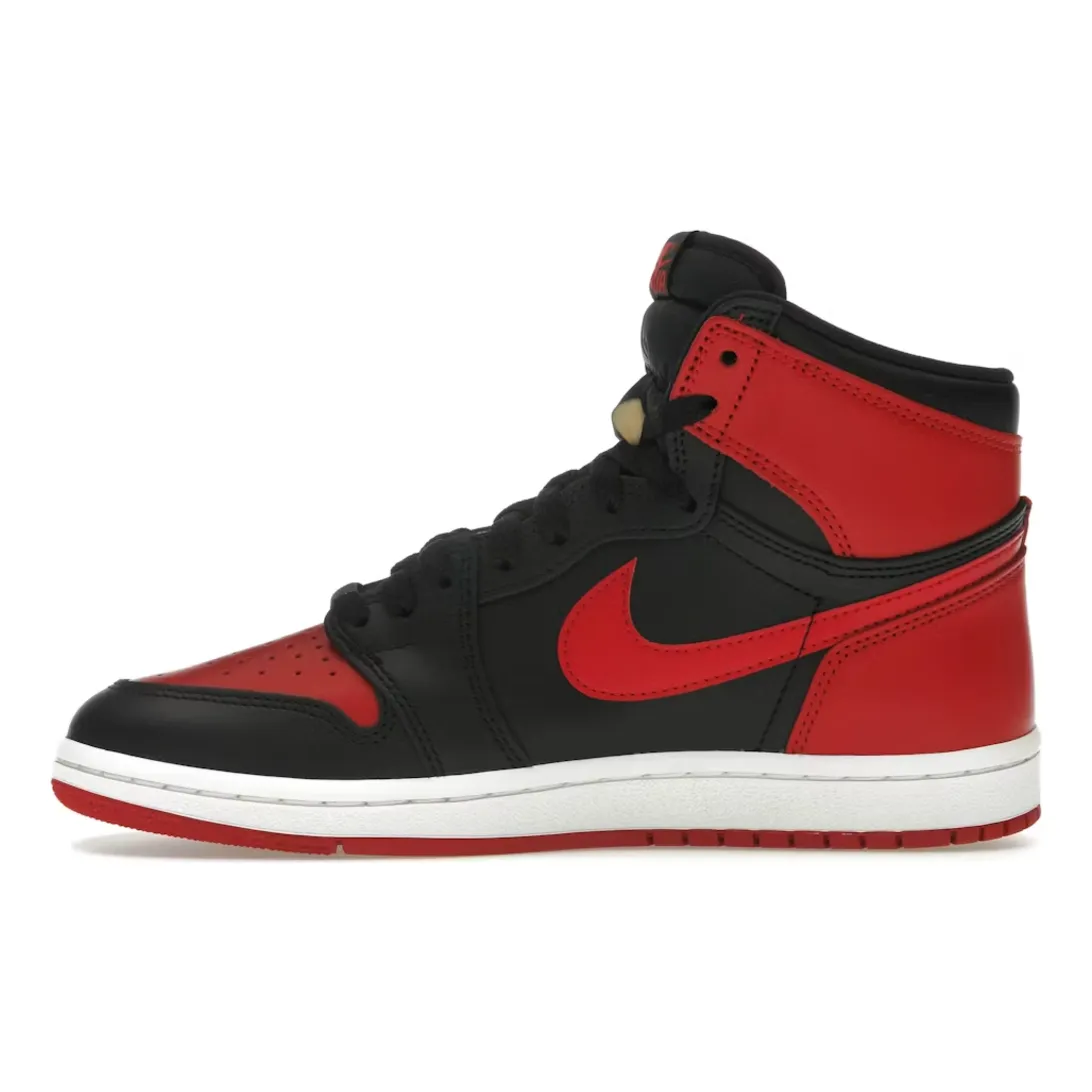 Jordan 1 Retro High '85 OG Bred (2025) Soft - landing running in a bridge area shoes