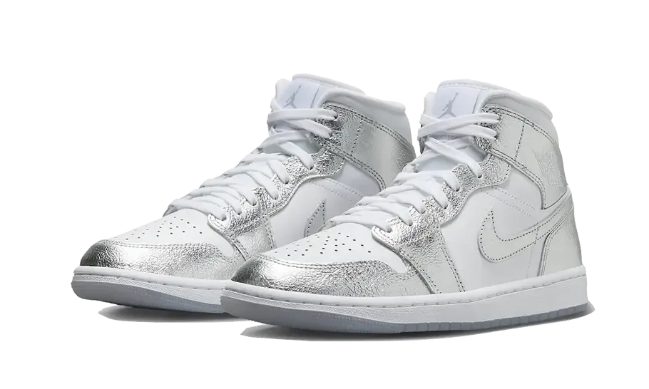 Urban Trekking Quick Dry Technology Air Jordan 1 Mid Crinkled Chrome