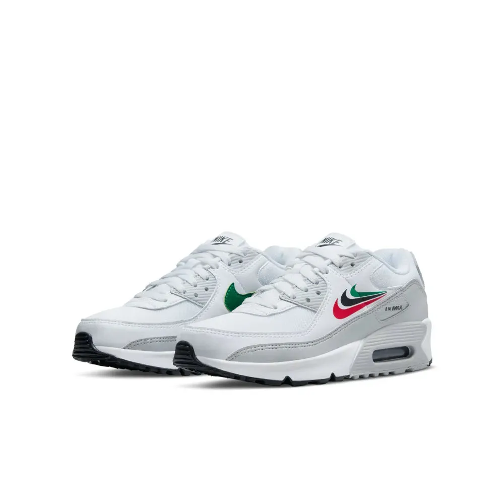 Weekend Moves Modern Motion Nike DV3032 100 Air Max 90 GS White/Malachite/Red