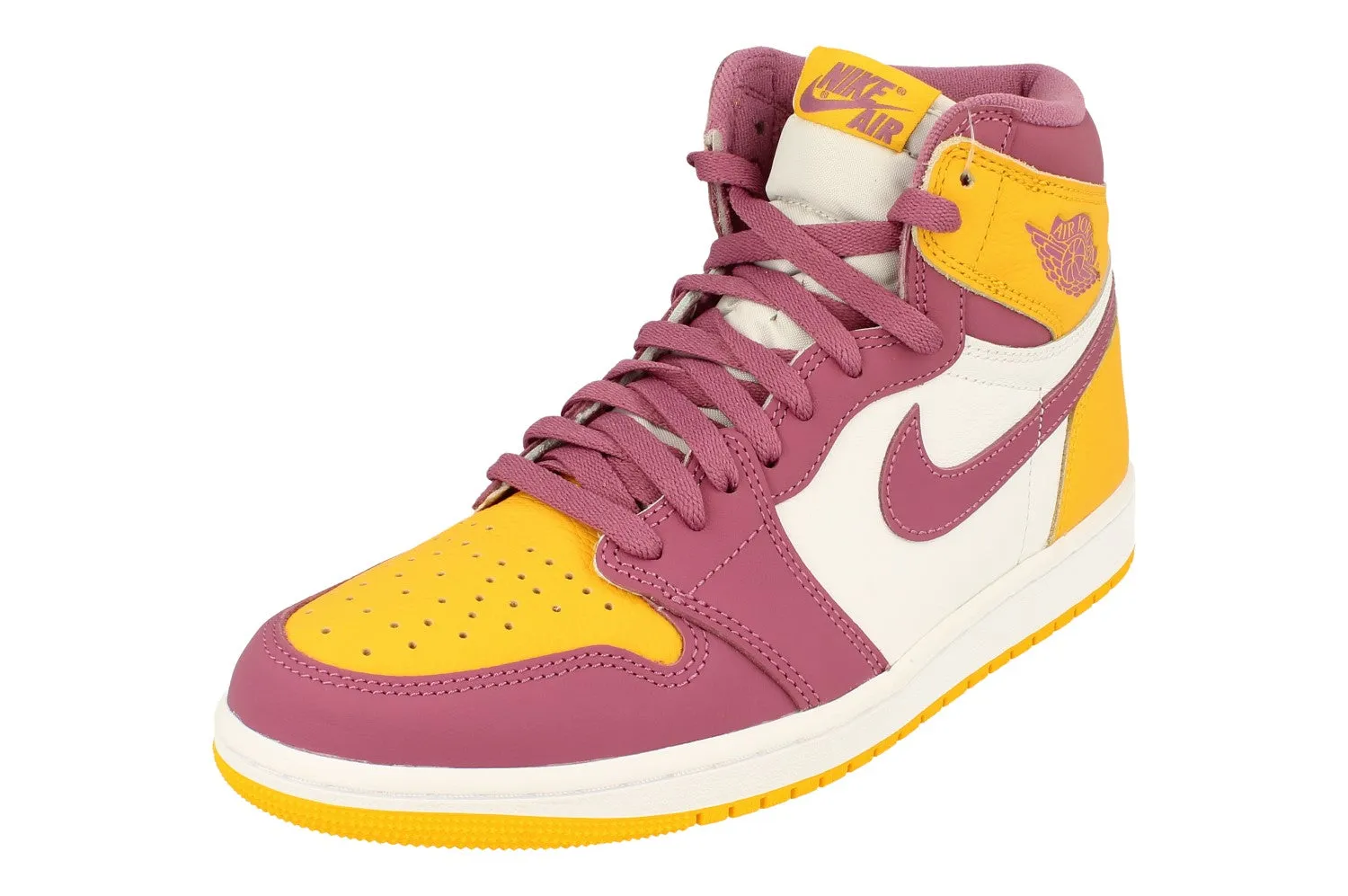 Vibrant Flexible Fit Nike Air Jordan 1 Retro High Og Mens Basketball Trainers 555088 706