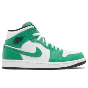 Air Jordan 1 Mid Lucky Green running for balance shoes