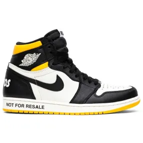 Air Jordan 1 Retro High "Not For Resale" Varsity Maize short - distance running shoes Ventilated Upper