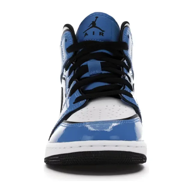 Jordan 1 Mid Signal Blue (GS) premium - running