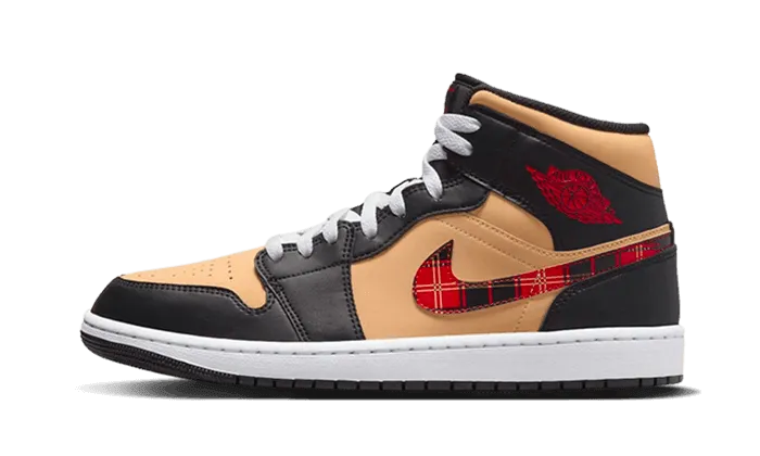 Cushioned Feel Air Jordan 1 Mid SE Tartan Swoosh