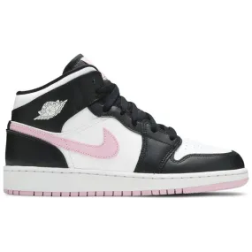 Air Jordan 1 Mid White Black Light Arctic Pink (GS) chemical - resistant carbon fiber plate shoe detail