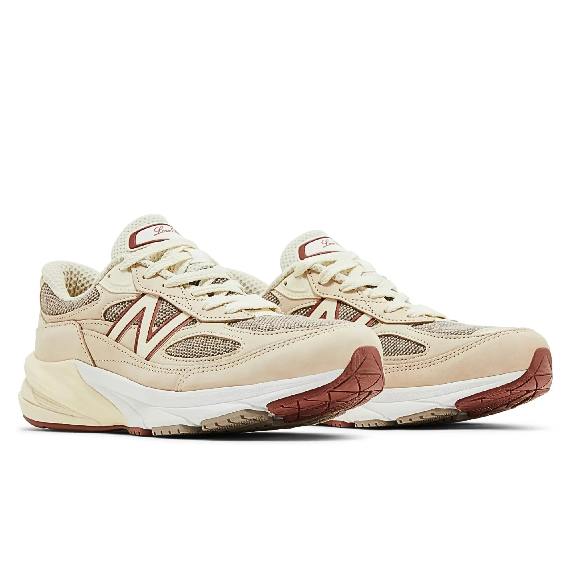 Gym Breathable knit New Balance Loro Piana x 990v6 'Raw Cashew