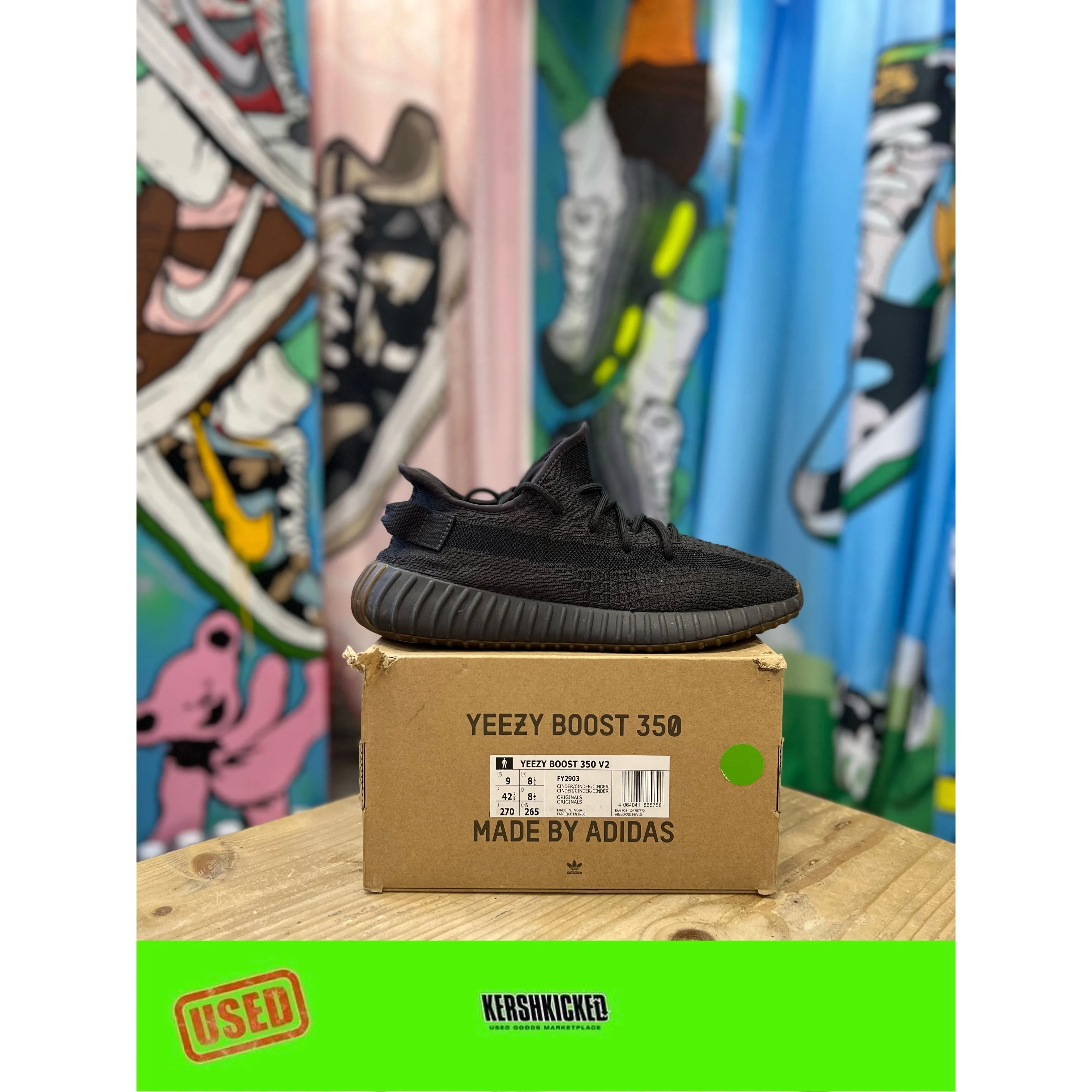 Rain Step Adidas Yeezy 350 V2 Cinder UK 8.5