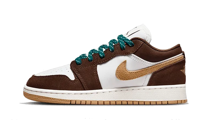 Canvas Upper Elegant flair Air Jordan 1 Low Cacao Wow