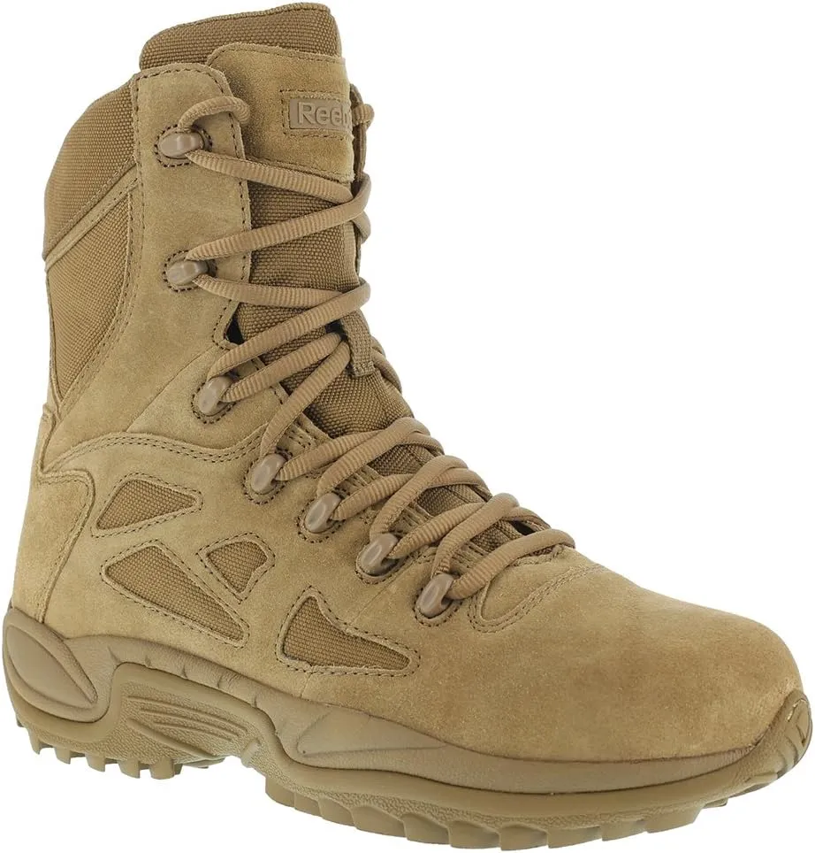 Reebok Work Womens Rapid Response 8 Inch Electrical Work Safety Shoes Casual - Brown