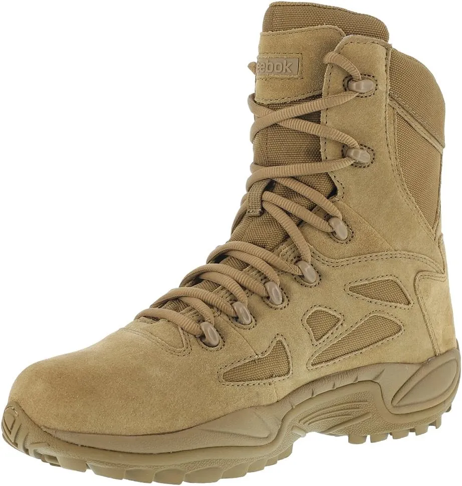 Reebok Work Womens Rapid Response 8 Inch Electrical Work Safety Shoes Casual - Brown