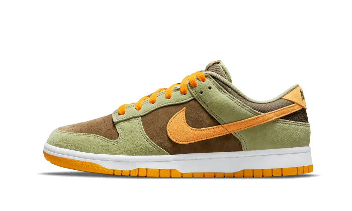 Dunk Low Olive Brown Orange Wide toe box