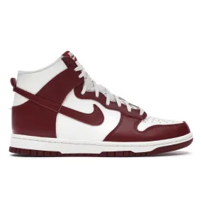 Structured shock absorption Midsole Foam Nike Dunk High Sail Team Red (W)