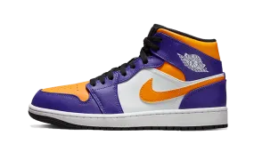 Air Jordan 1 Mid Lakers (2022) Street Wear