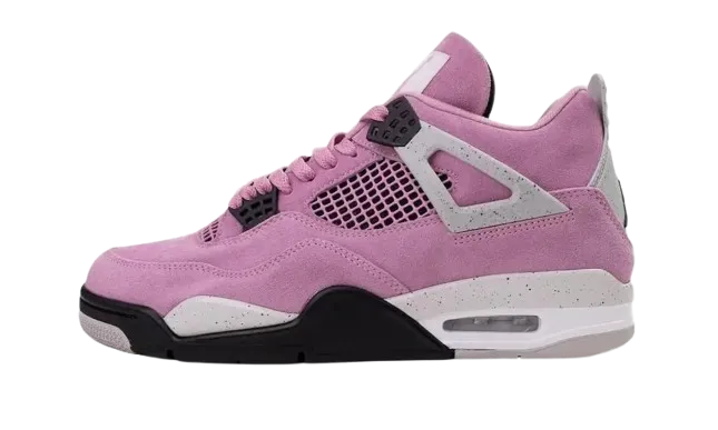 Ankle Lock seamless upper running shoes Air Jordan 4 Retro Orchid