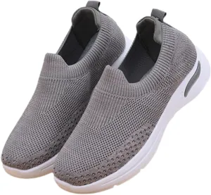 Running Shoes for Women Walking, Womens Slip Shoes, Casual Tennis Sneakers, Girls Soft Slip Breathable Shoes, Anti Skid Girls Lightweight Sneakers for Rowing, Driving and Walking