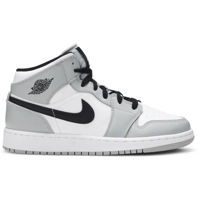 windy scientific - event running wear Air Jordan 1 Mid Light Smoke Grey (GS)