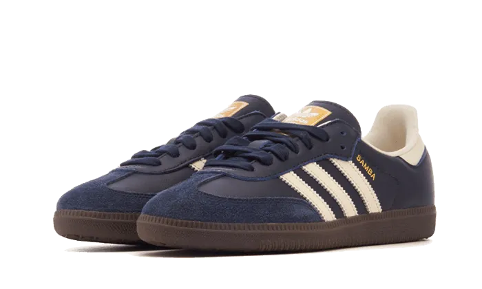 Anti-Fatigue Footwear Calm Mind Samba OG Night Navy Cream White Gum