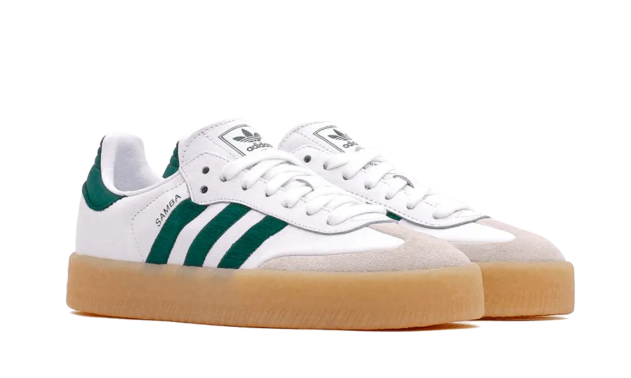 Samba White Collegiate Green Gum mesh ventilation Easy Step