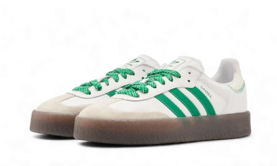 Supportive Style Comfort Lining Sambae Cloud White Green