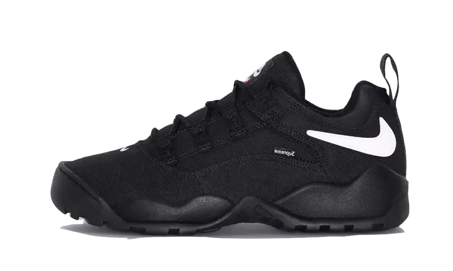 running on treadmill shoes SB Darwin Low Supreme Black