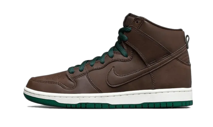 SB Dunk High Baroque Brown (2021) Adjustable Lace System Quick Move
