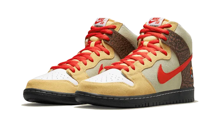 SB Dunk High Color Skates Kebab and Destroy City Shift