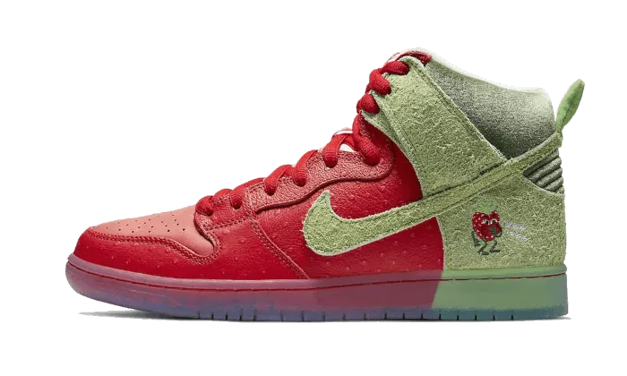 Textured Insole Torsion Control System SB Dunk High Pro QS Strawberry Cough