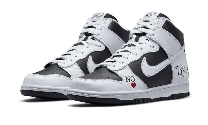 lightweight foam Wear resistant SB Dunk High Supreme By Any Means Black