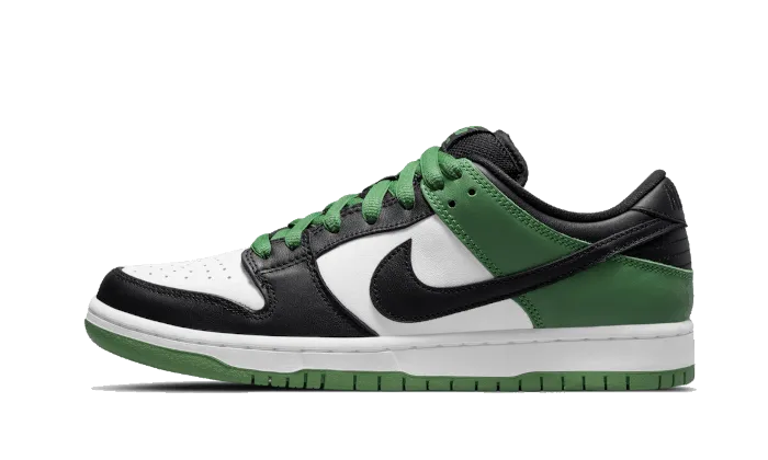 Balanced Cushioning Shock Base SB Dunk Low Classic Green
