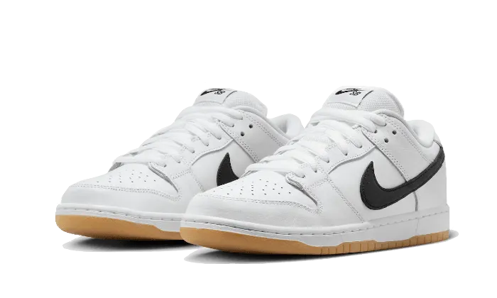 Durable Material Mid Foot Lockdown SB Dunk Low Pro ISO White Gum