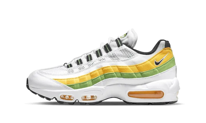 Quick Ease Interlocking Treads Air Max 95 Essential White Green Apple Tour Yellow