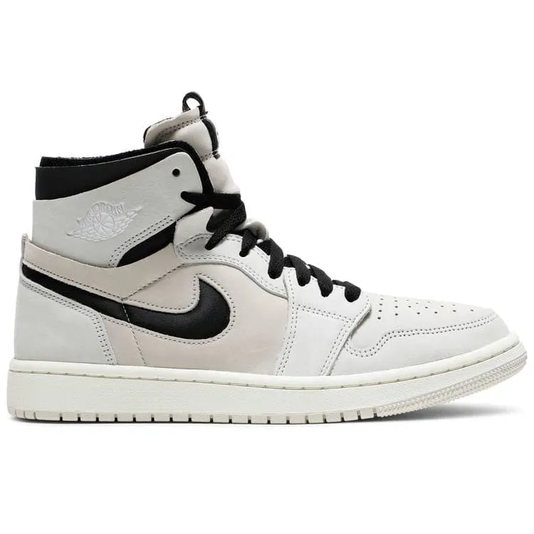 rough - surface running wear Air Jordan 1 High Zoom Air CMFT Summit White Black (W)