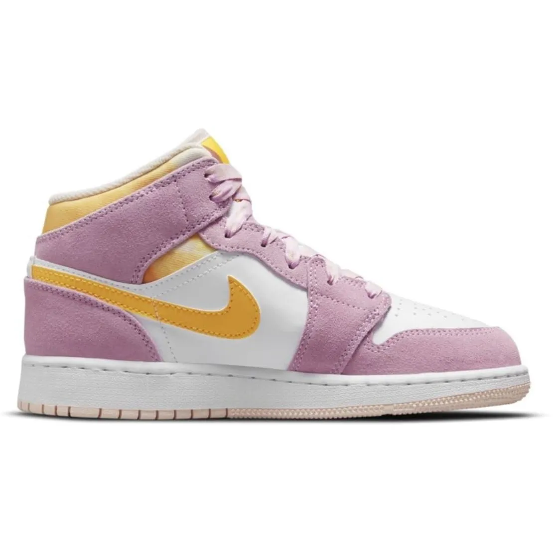Quick Dry Technology arch supports Jordan 1 Mid SE GS Arctic Pink Cherry Blossom