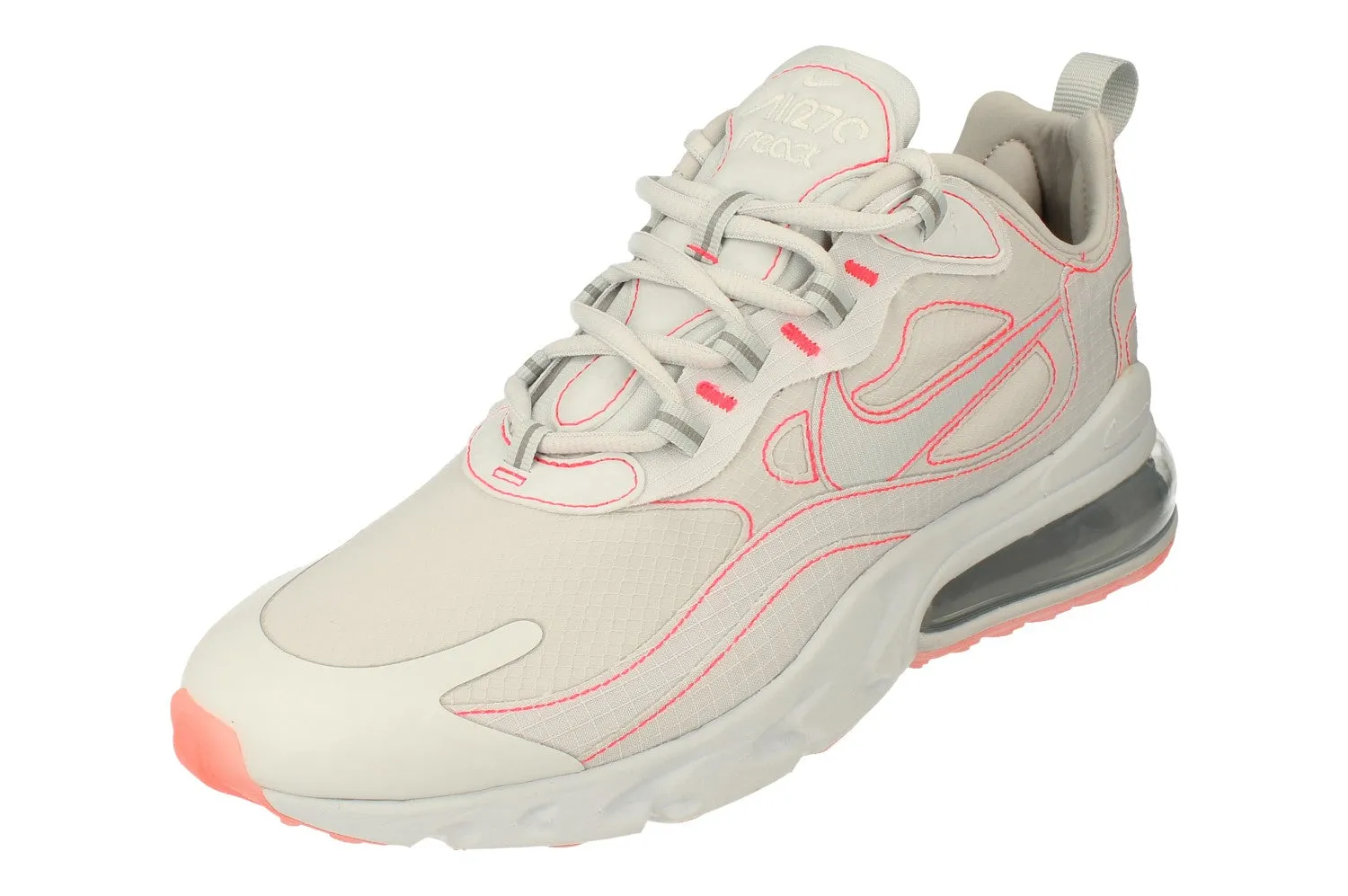 Nike Air Max 270 React SP Mens CQ6549 100 hook - and - loop - trimmed - design shoes