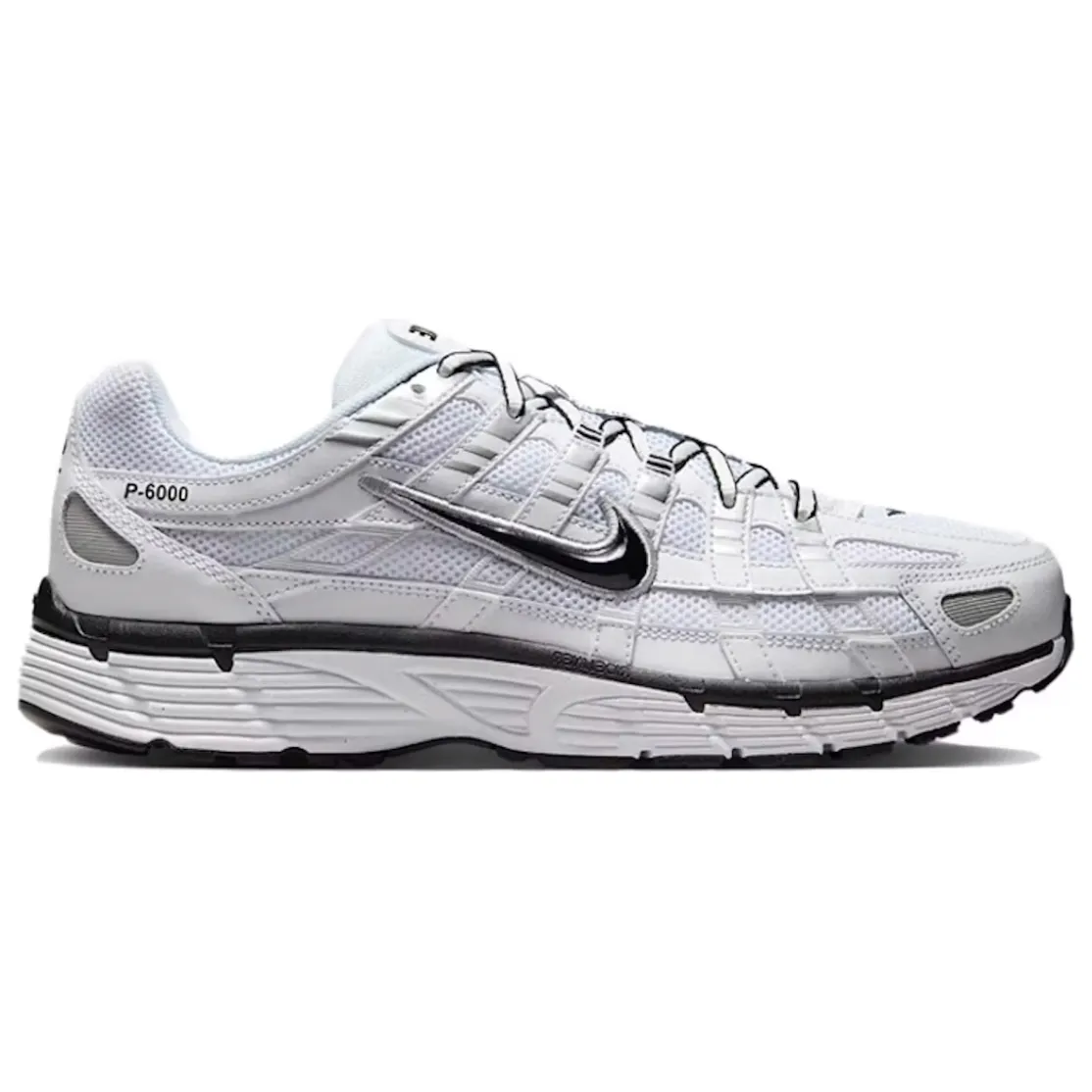 balanced - life Nike P-6000 White Metallic Silver Black