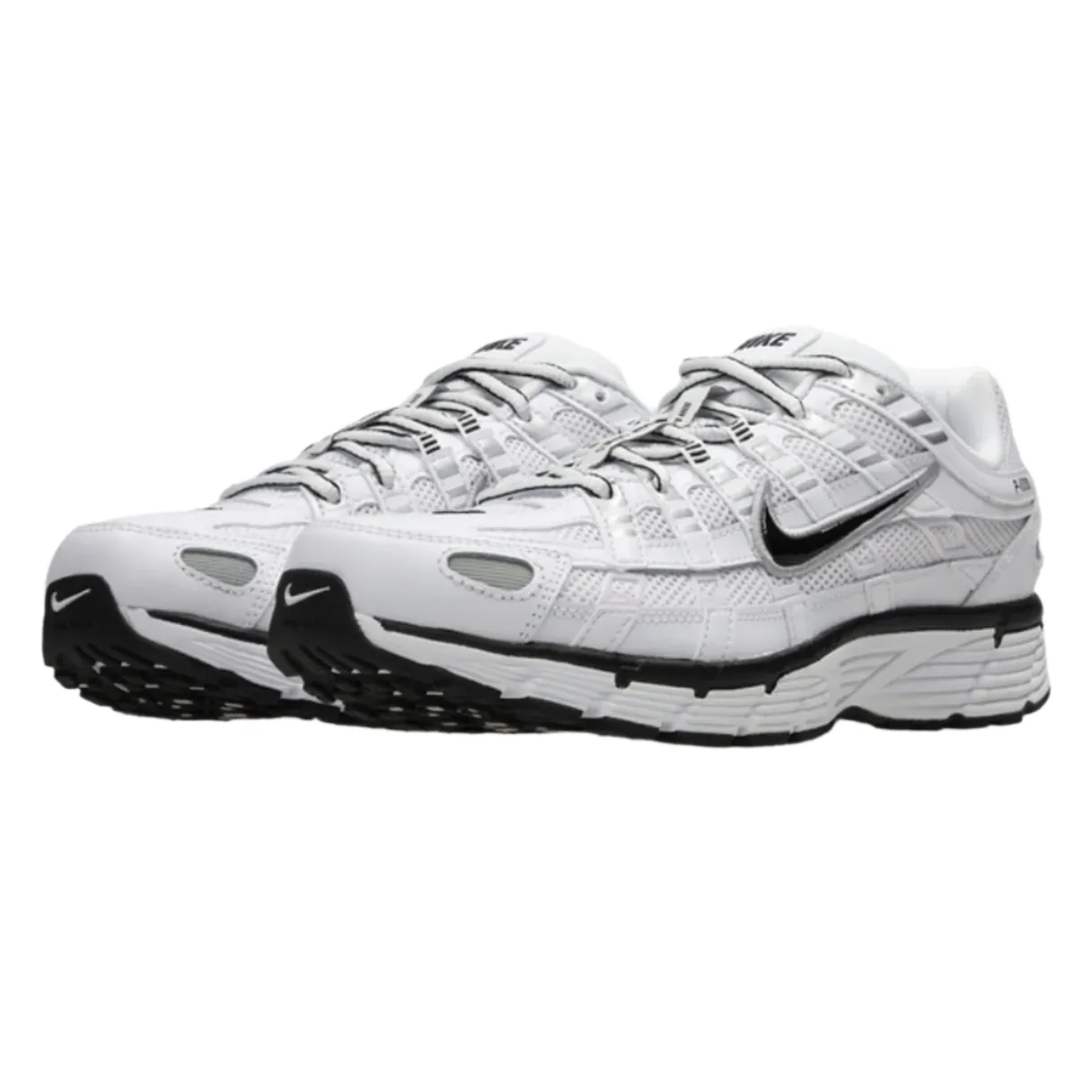 Casual Shoes cruelty - free running shoes Nike P-6000 White Metallic Silver Black